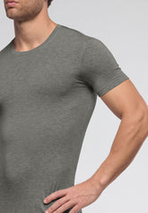 Stretch Modal Crew Neck T-Shirt X-Touch - Grey Mélange - 0041 grigio melange | Perofil