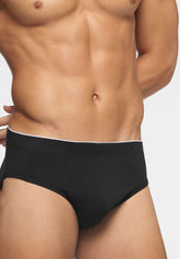 Slip Medio in Cotone elasticizzato Match Bipack - Nero - 0031 nero | Perofil