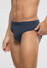 Slip Medio in Cotone elasticizzato Match Bipack - Jeans Melange - 1580 jeans melange | Perofil