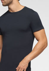 Maglietta Girocollo in Cotone Elasticizzato Match Bipack - Blu - 0023 blu | Perofil