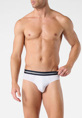 Slip Medio in Cotone elasticizzato Match Bipack - Bianco - 0020 bianco | Perofil