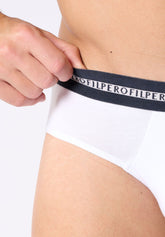 Slip Medio in Cotone elasticizzato Match Bipack - Bianco - 0020 bianco | Perofil