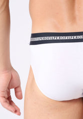 Slip Medio in Cotone elasticizzato Match Bipack - Bianco - 0020 bianco | Perofil