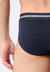 Slip Medio in Cotone elasticizzato Match Bipack - Blu - 0023 blu | Perofil