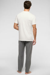 T-shirt Girocollo in cotone elasticizzato Dry Cotton con fibra COOLMAX® EcoMade - Bianco - 1010 off white | Perofil