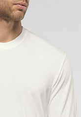 Maglia Manica Lunga in cotone elasticizzato Dry Cotton con fibra COOLMAX® EcoMade - Bianco - 1010 off white | Perofil