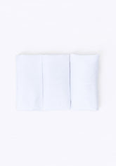 Pochette da Taschino in Cotone Tripack - Bianco - L002 bianco , bianco | Perofil