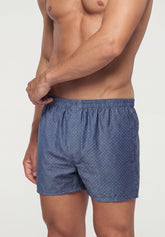 Boxer in Popeline di Cotone Gange Colors Bipack - Fantasia Righe e Pois - 2144 riga/pois | Perofil