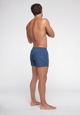 Boxer in Popeline di Cotone Gange Colors Bipack - Fantasia Portafortuna e Check - S820 st.portafortuna/check | Perofil