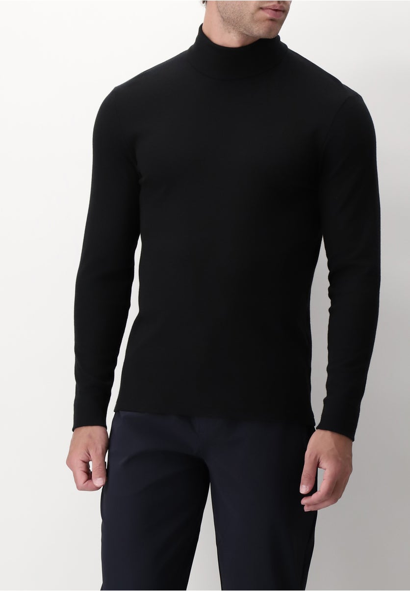 Warm fashion micro cotton long-sleeved turtleneck jumper
