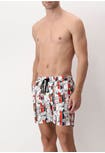 PRF Saint Tropez Red Print Swim Boxer Shorts