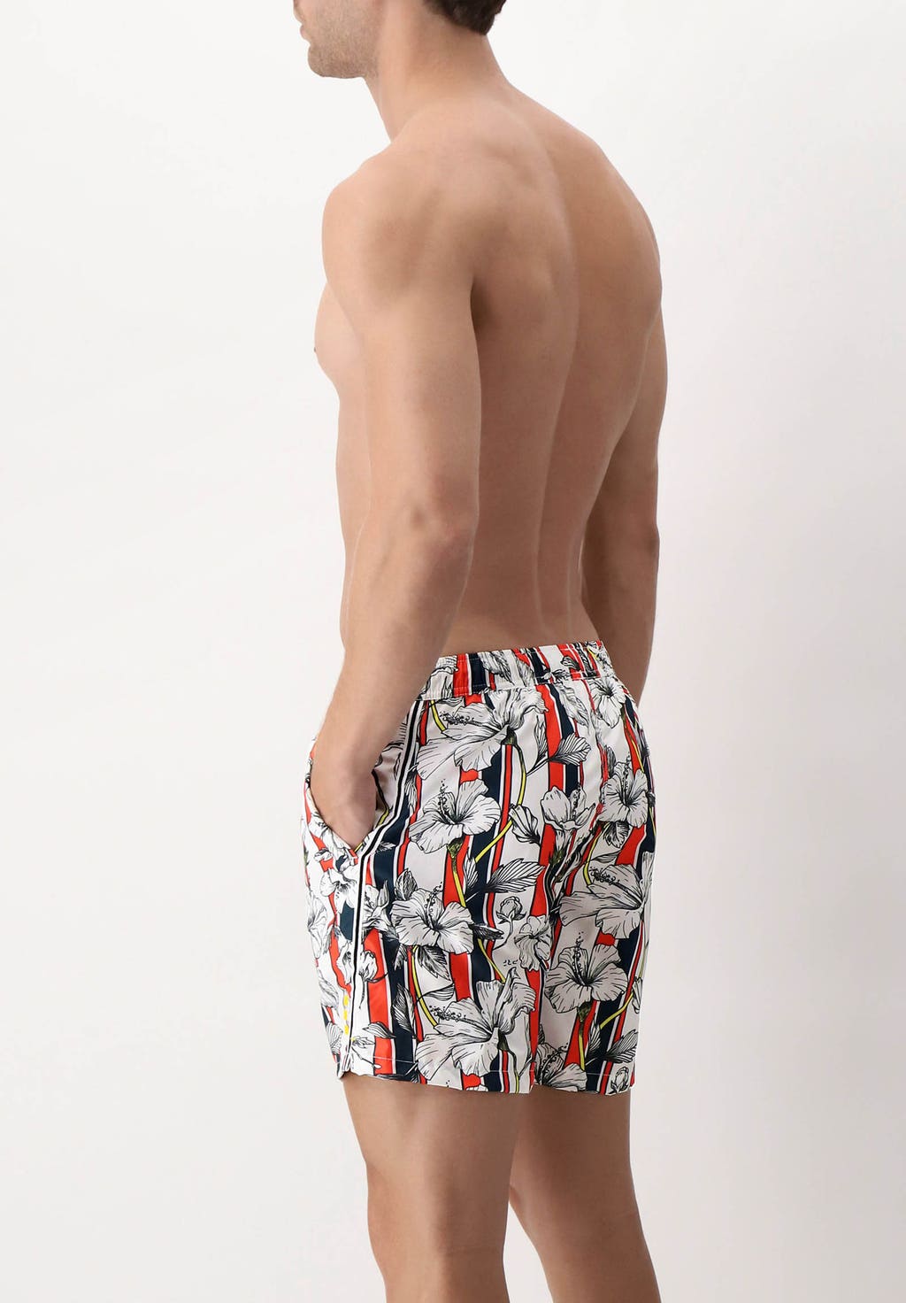 PRF Saint Tropez Red Print Swim Boxer Shorts