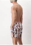 PRF Saint Tropez Red Print Swim Boxer Shorts