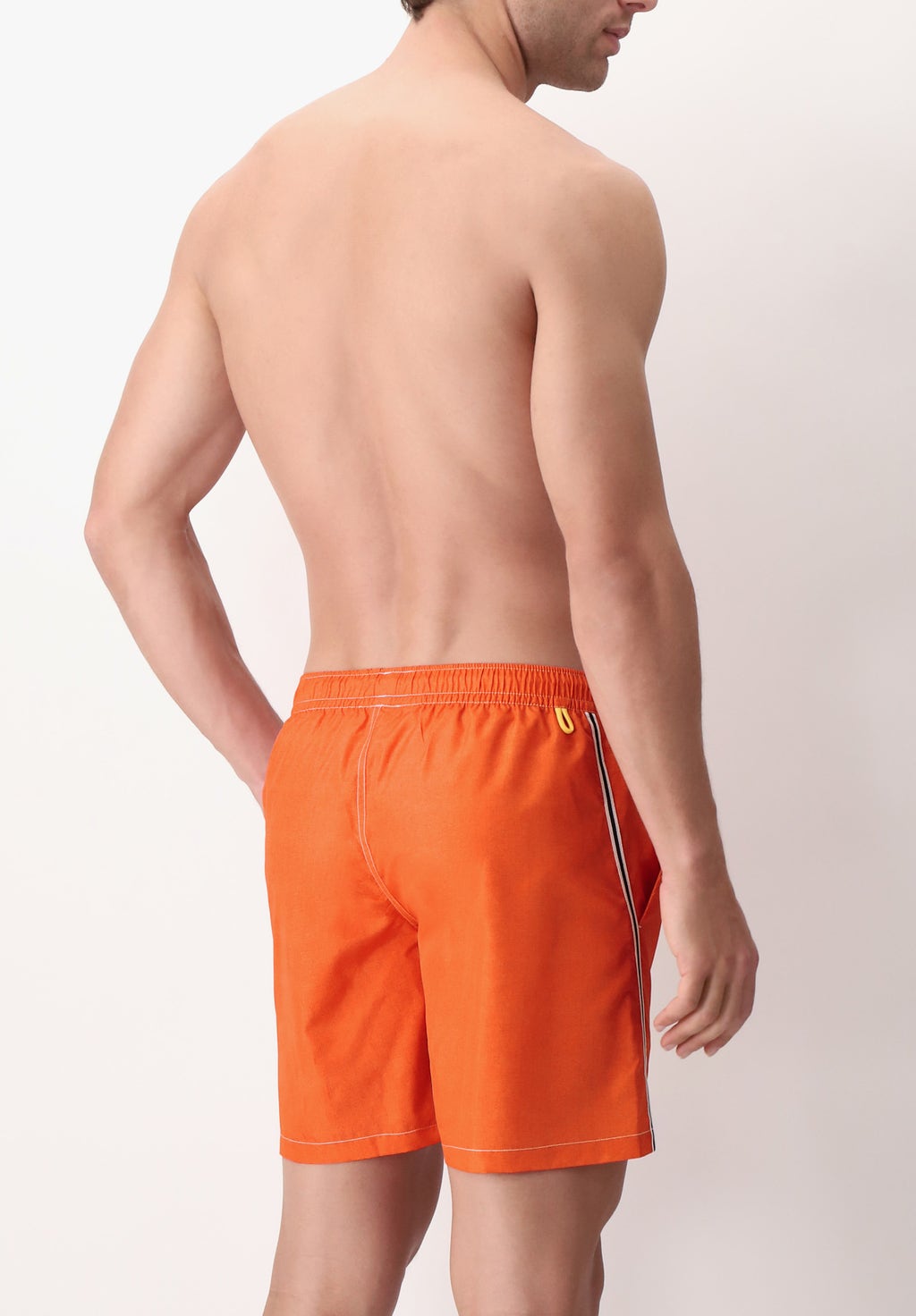 Costume Boxer Stampa Mélange Arancio