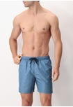 Costume Boxer Stampa Mélange Denim