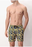 Costume Boxer Stampa Cherry Fondo Blu