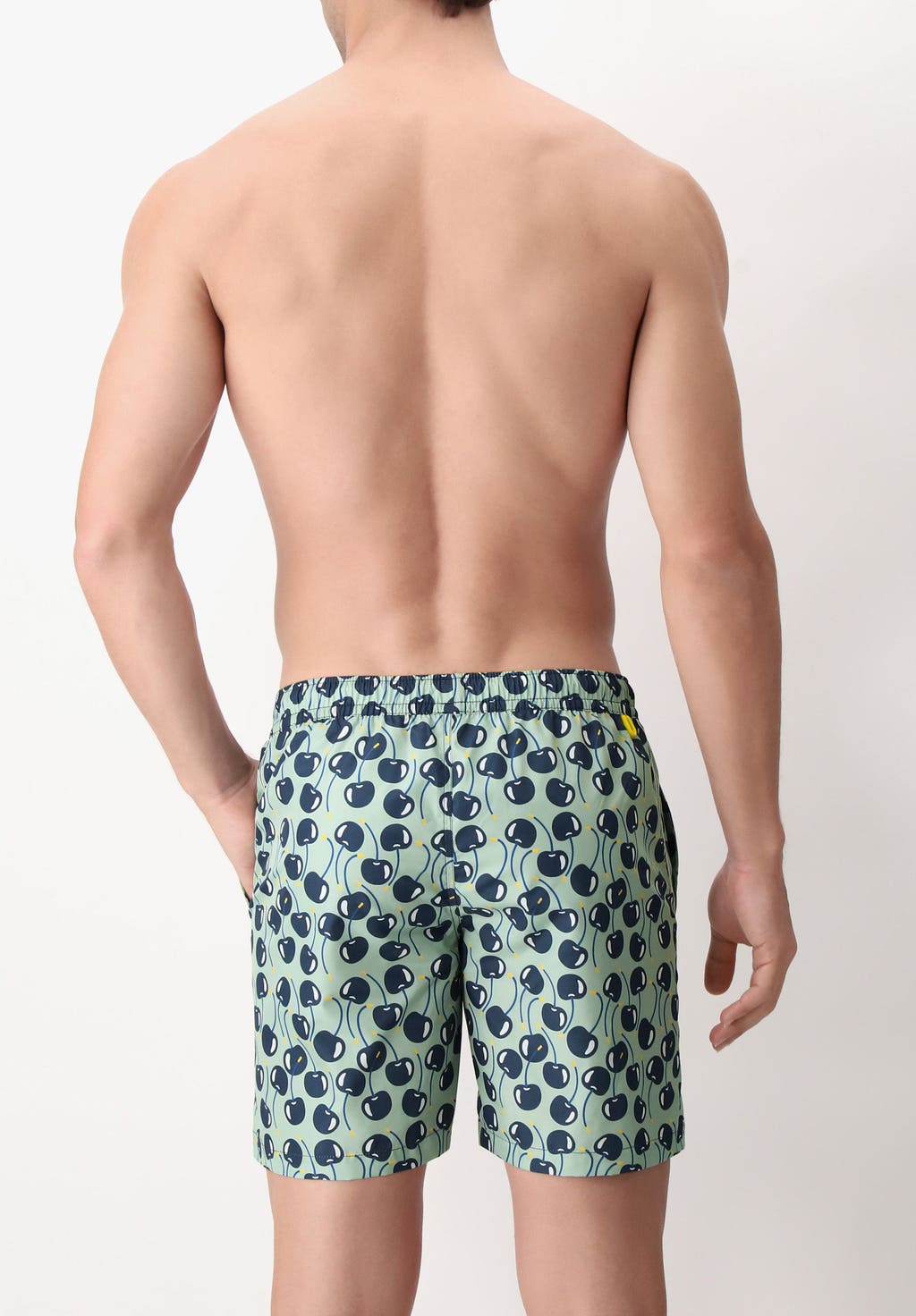 Costume Boxer Stampa Cherry Fondo Acqua