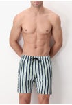 Costume Boxer Stampa Regimental Acqua