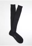 Ribbed Double Mercerized Cotton Long Socks