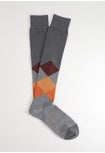 Men's long cotton and diamond & striped cashmere socks