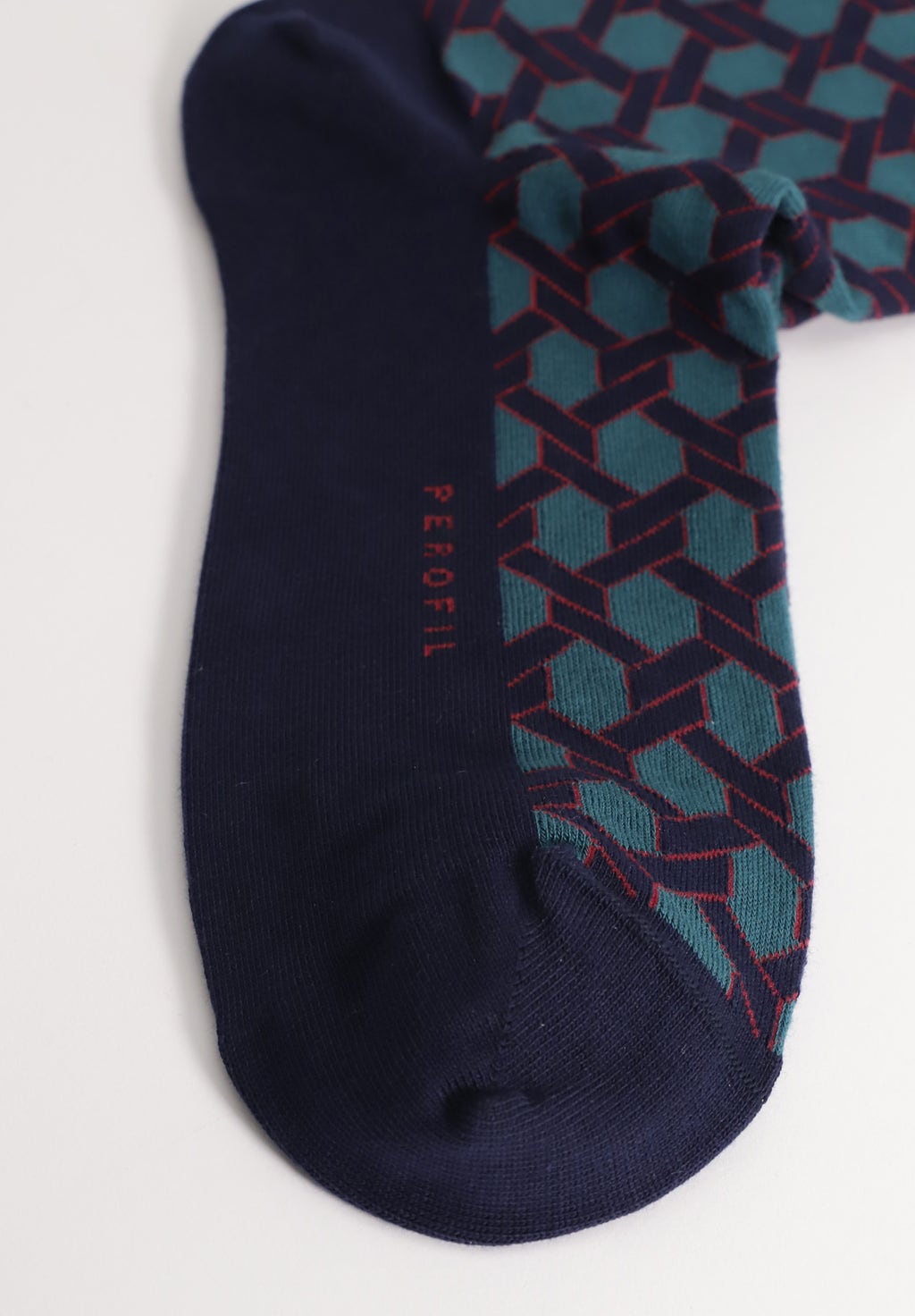 Long winter cotton geometric design socks