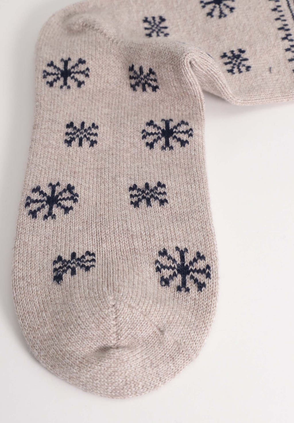 Men's short winter cotton Norwegian socks