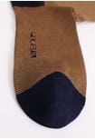 Men's long mercerised cotton micro stripe socks