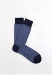 Men's short mercerised cotton micro stripe socks