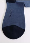 Men's short mercerised cotton micro stripe socks