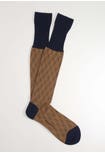 Men's long mercerised cotton jacquard socks