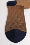 Men's long mercerised cotton jacquard socks