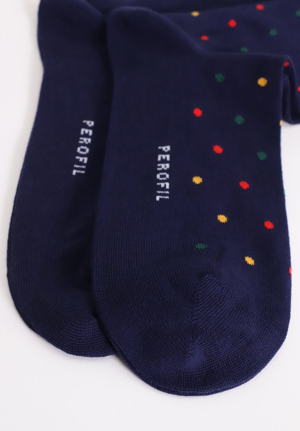 Men's short winter cotton polka dot socks duo pack