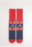 Men's short winter cotton non-slip Christmas socks