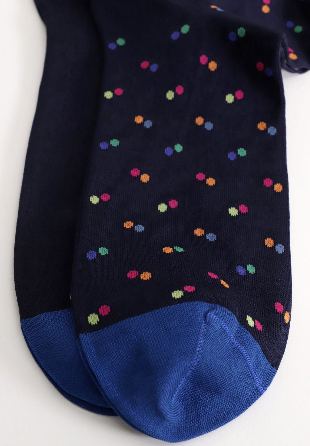 Polka Dot Organic Cotton Long Socks Duo Pack