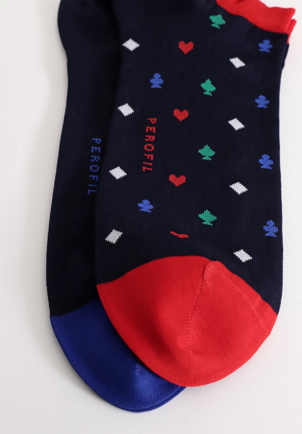 Organic Cotton Playing Card Sneaker Socks Duo Pack