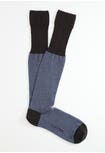 Cotton and Cashmere Long Socks Pied de Poule