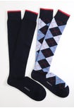 Calza Lunga in Cotone Invernale Rombi Bipack