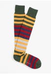 Wool and Cashmere Long Socks Maxi Stripe