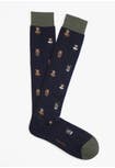 Calza Lunga in Cotone Invernale Fantasia Teddy All'over