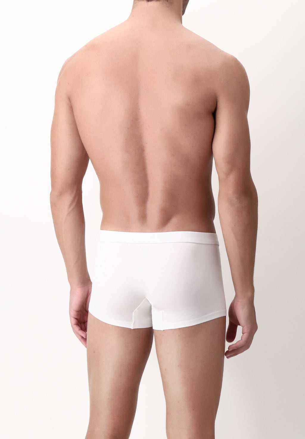 Boxer shorts in elasticised double mercerized cotton Active Pearl