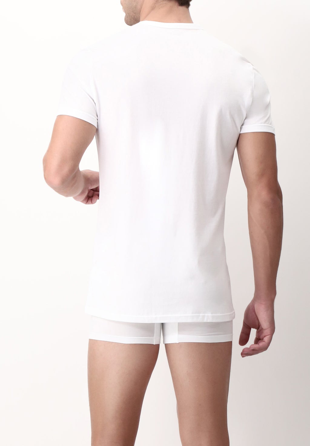 V Neck T-shirt Pima Cotton Bipack