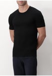 Pure extrafine Merino wool crewneck t-shirt