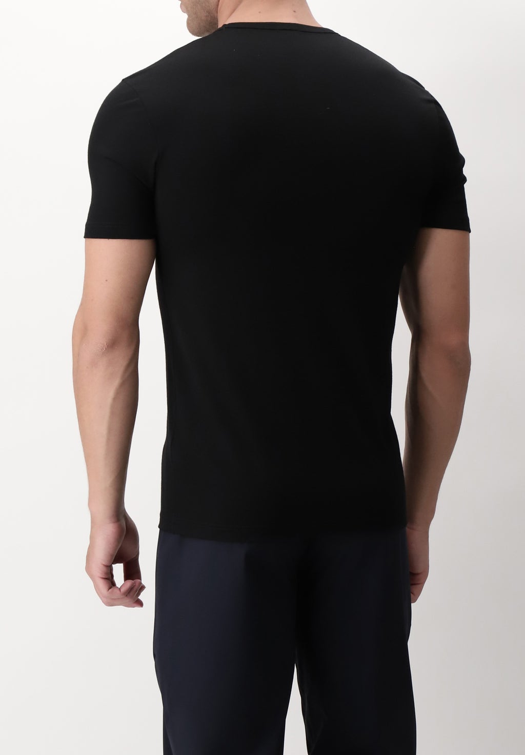 Pure extrafine Merino wool crewneck t-shirt