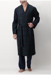 Long wool dressing gown