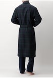 Long wool dressing gown