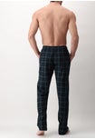 Long coloured flannel trousers