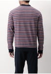 Pigiama Lungo Serafino in Cotone Microriga