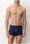 Stretch Cotton Boxer Trunks Matching Pattern Duo Pack