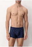 Stretch Cotton Boxer Trunks Matching Pattern Duo Pack