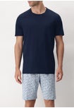 Crewneck Short Cotton Colour Print Pyjamas